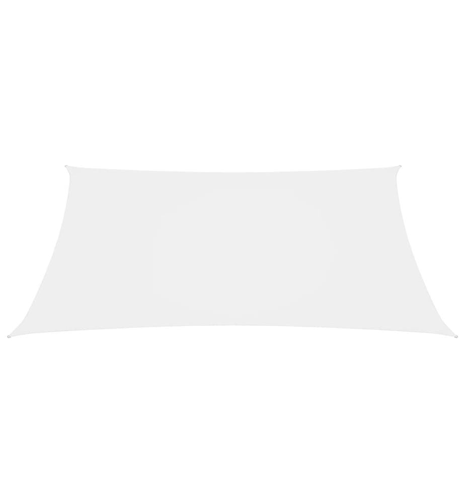 Voile de parasol Tissu Oxford carré 6x6 m Blanc