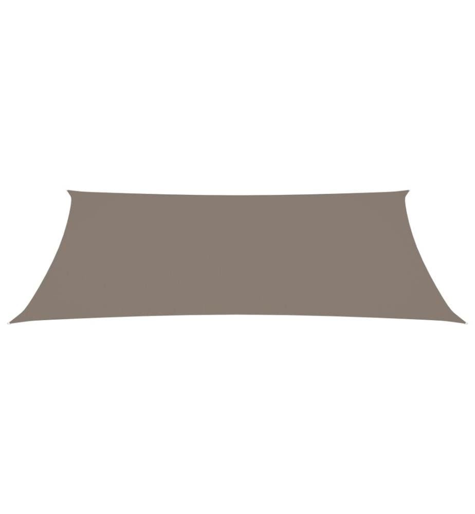 Sonnensegel Oxford-Gewebe Rechteckig 5x8 m Taupe