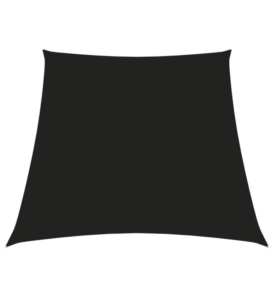 Voile de parasol Tissu Oxford trapèze 2/4x3 m Noir