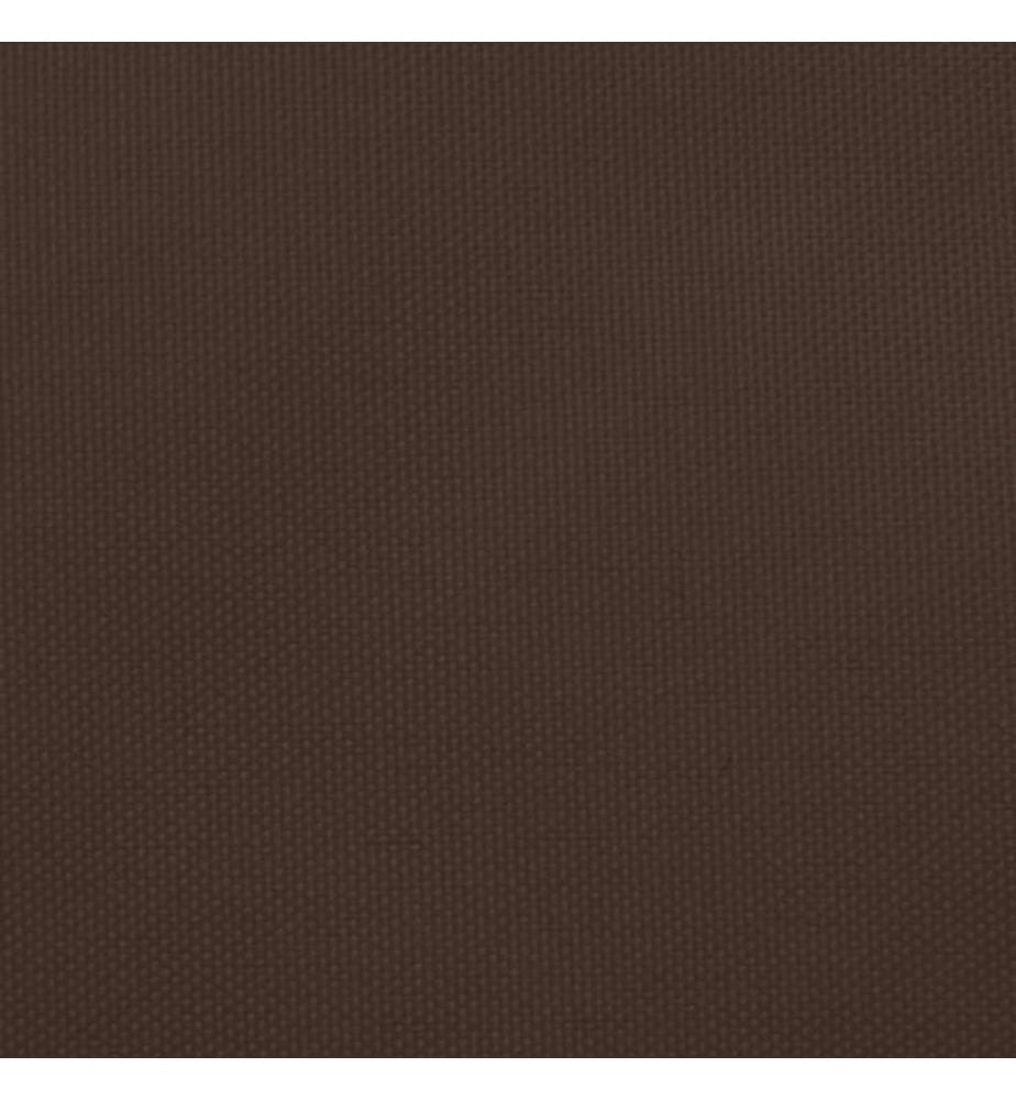 Voile de parasol tissu oxford carré 7x7 m marron