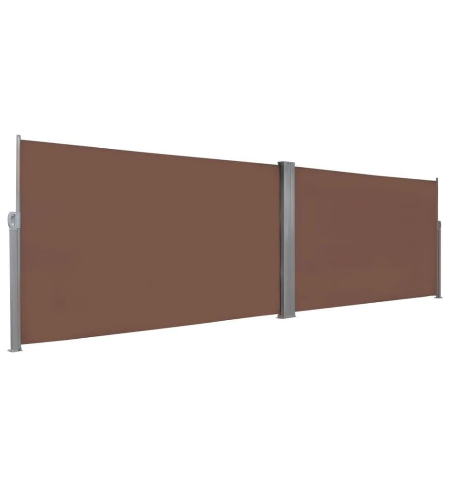 Ausziehbare Seitenmarkise 160×600 cm Braun