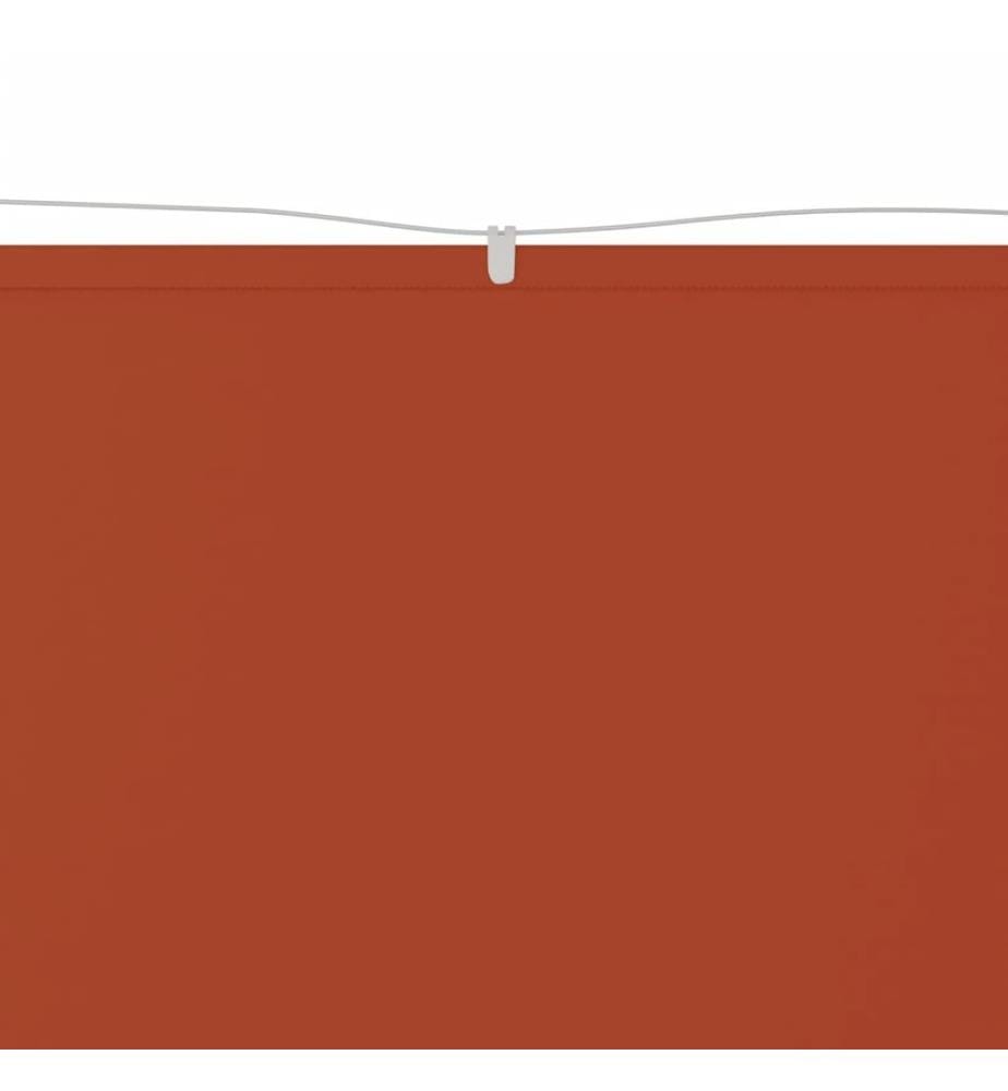 Auvent vertical Terre cuite 60x1000 cm Tissu oxford
