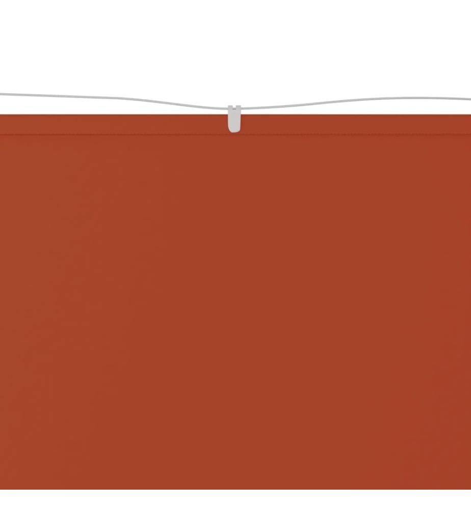 Auvent vertical Terre cuite 140x420 cm Tissu oxford