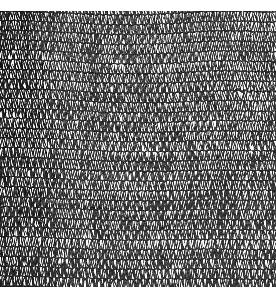 Filet brise-vue Noir 3,6x25 m PEHD 150 g/m²