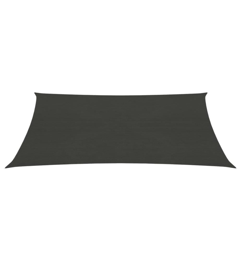 Voile d'ombrage 160 g/m² Anthracite 5x6 m PEHD