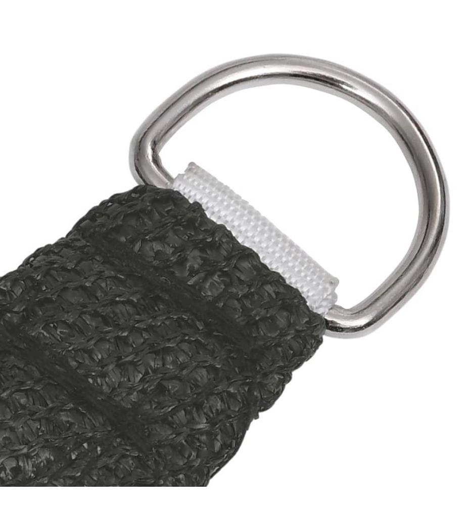Voile d'ombrage 160 g/m² Anthracite 5x6 m PEHD
