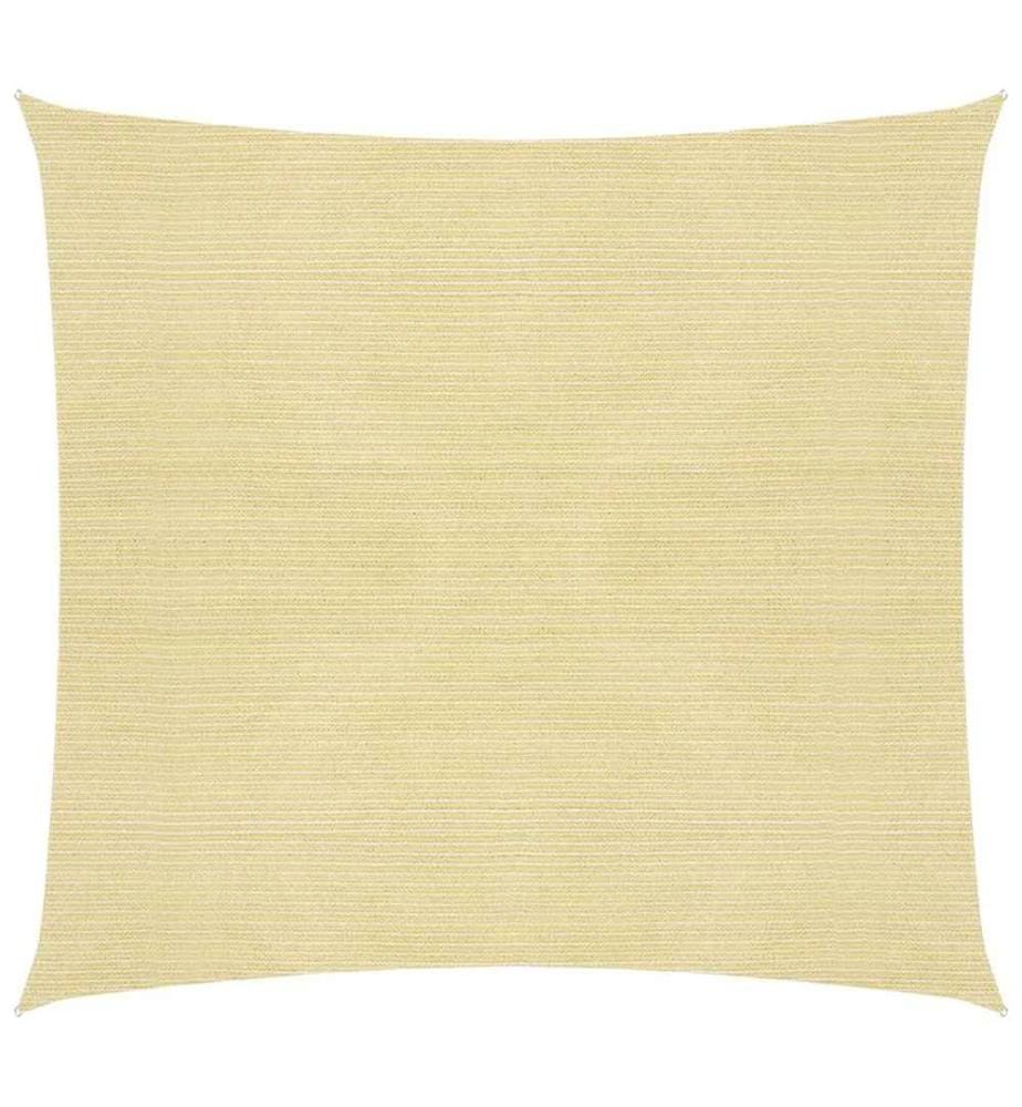 Voile d'ombrage 160 g/m² Beige 4x4 m PEHD