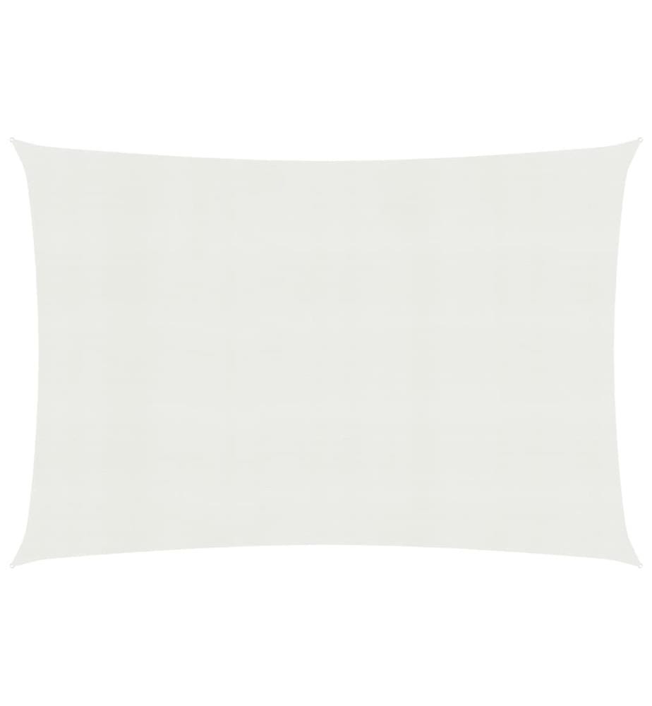 Sonnensegel 160 g/m² Weiss 2,5x3 m HDPE