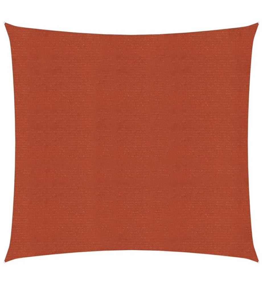 Voile d'ombrage 160 g/m² Terre cuite 4x4 m PEHD