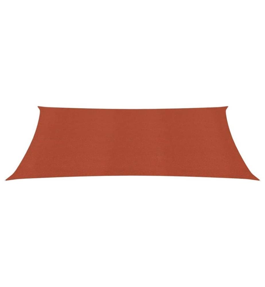Sonnensegel 160 g/m² Terrakottarot 2x4,5 m HDPE