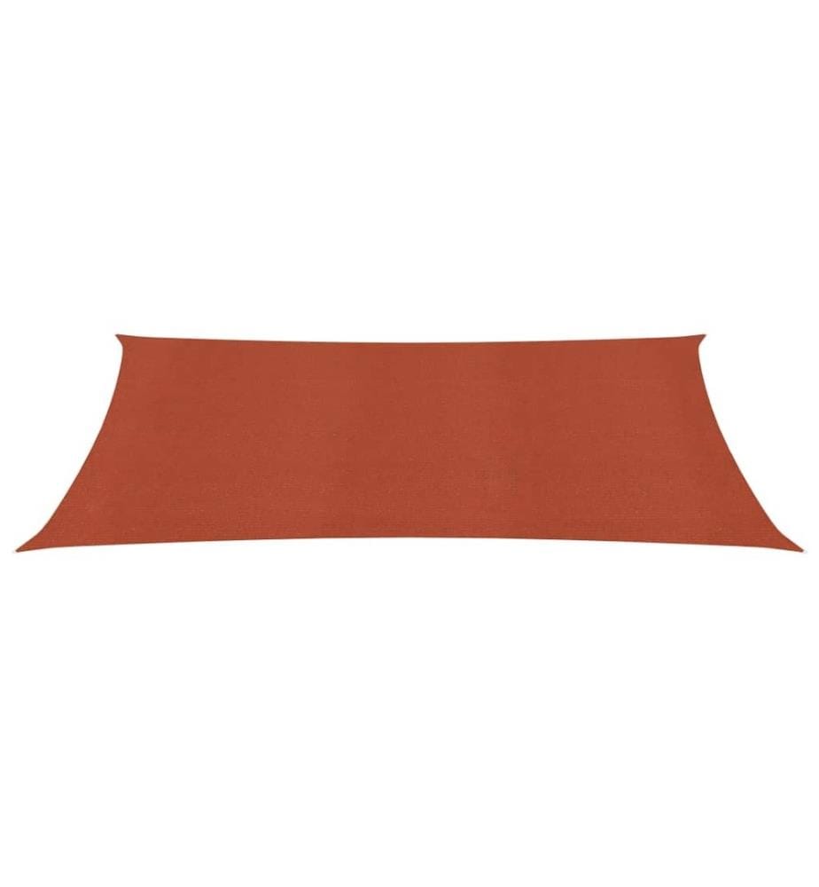 Sonnensegel 160 g/m² Terrakottarot 2x5 m HDPE