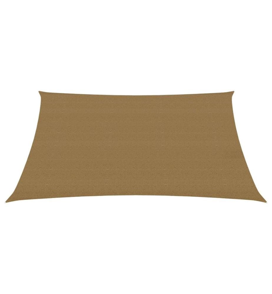 Sonnensegel 160 g/m² Taupe 3x4 m HDPE