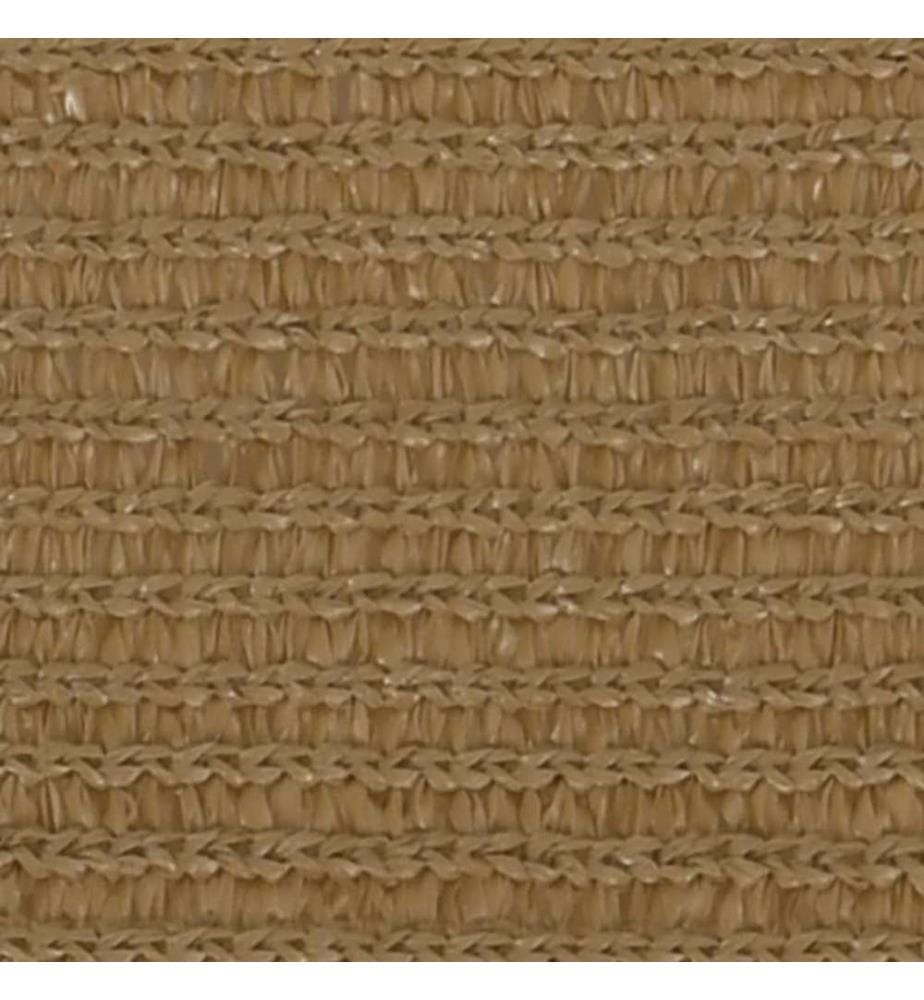 Sonnensegel 160 g/m² Taupe 5x8 m HDPE