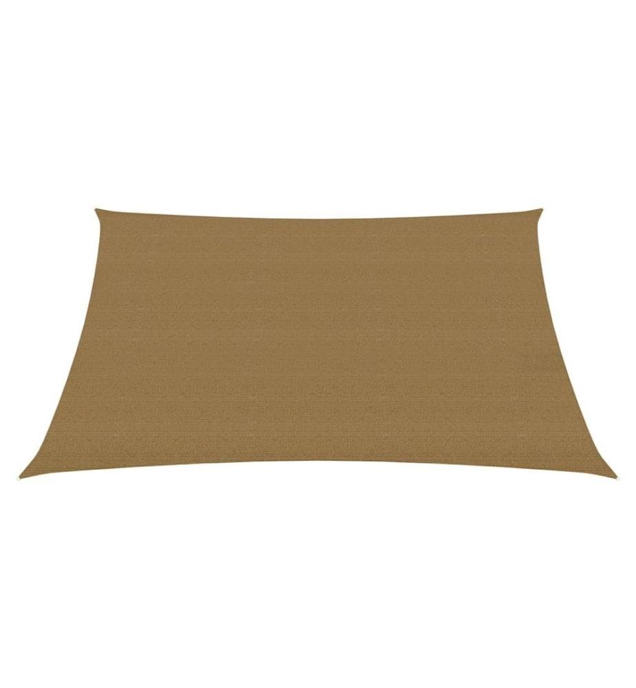 Sonnensegel 160 g/m² Taupe 3/4x2 m HDPE