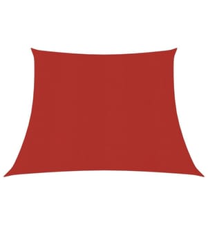 Sonnensegel 160 g/m² Rot 3/4x2 m HDPE