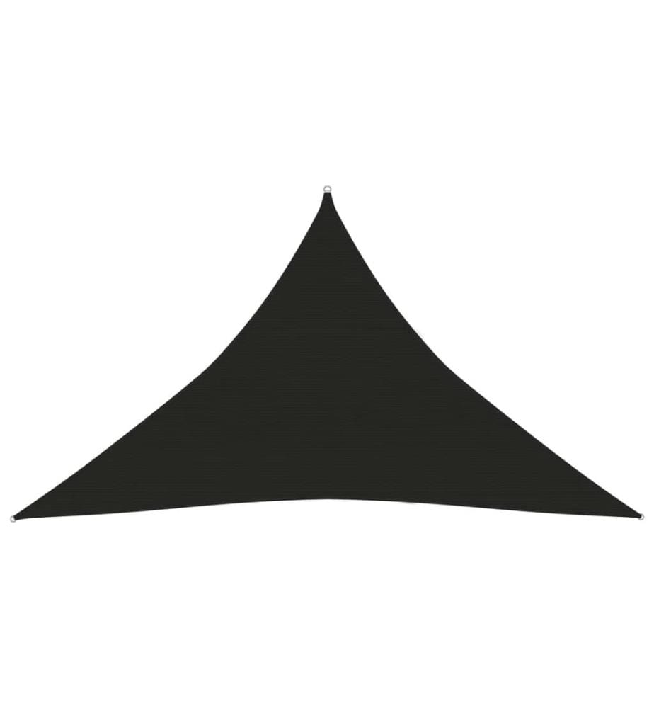 Sonnensegel 160 g/m² Schwarz 5x5x6 m HDPE