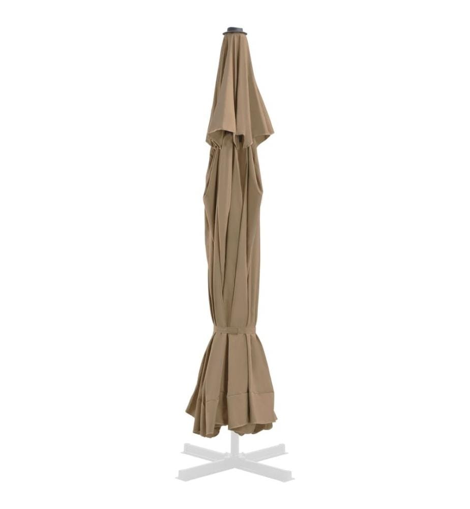 Ersatzbezug für Sonnenschirm Taupe 500 cm