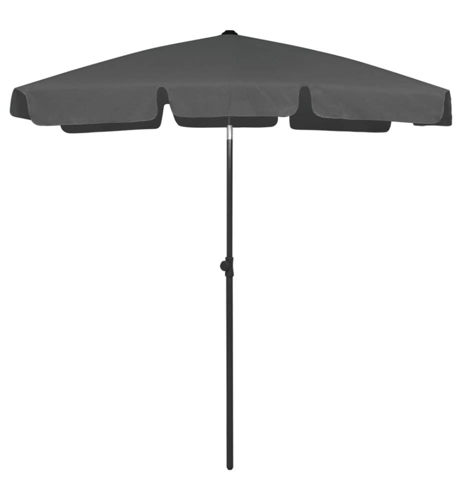 Strandschirm Anthrazit 180x120 cm