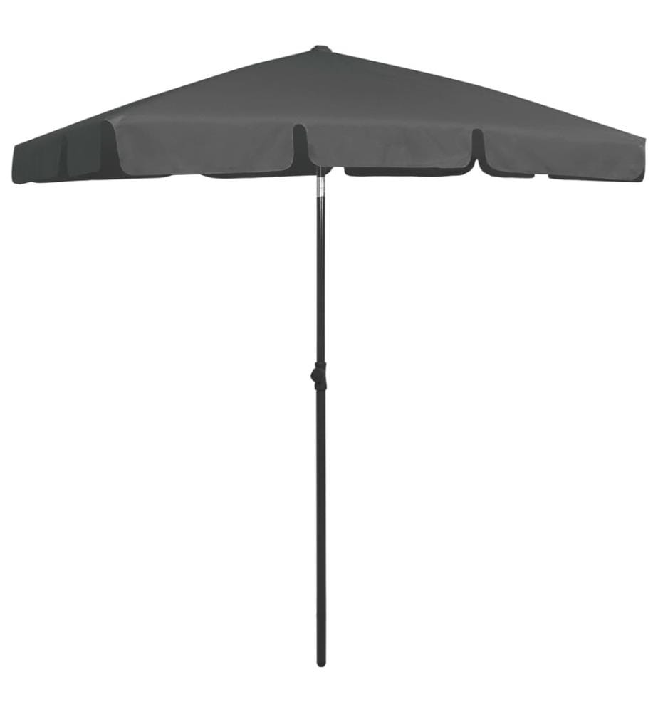 Strandschirm Anthrazit 180x120 cm