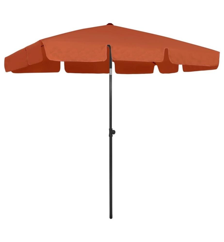 Strandschirm Terracotta-Rot 200x125 cm