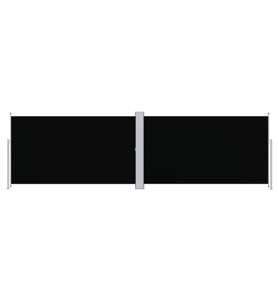 Auvent latéral rétractable Noir 180x600 cm