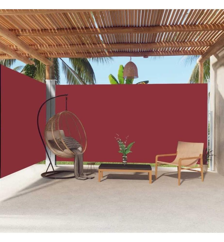 Seitenmarkise Ausziehbar Rot 200x600 cm