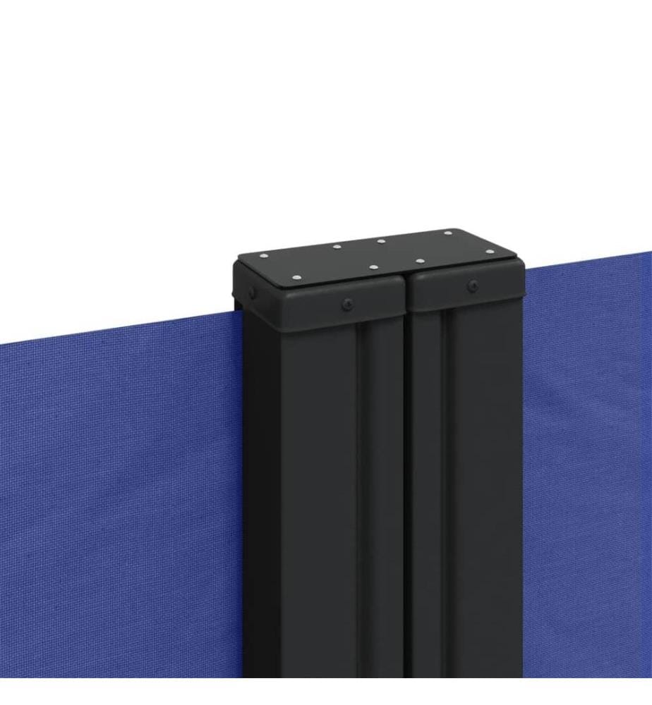 Seitenmarkise Ausziehbar Blau 160x1200 cm