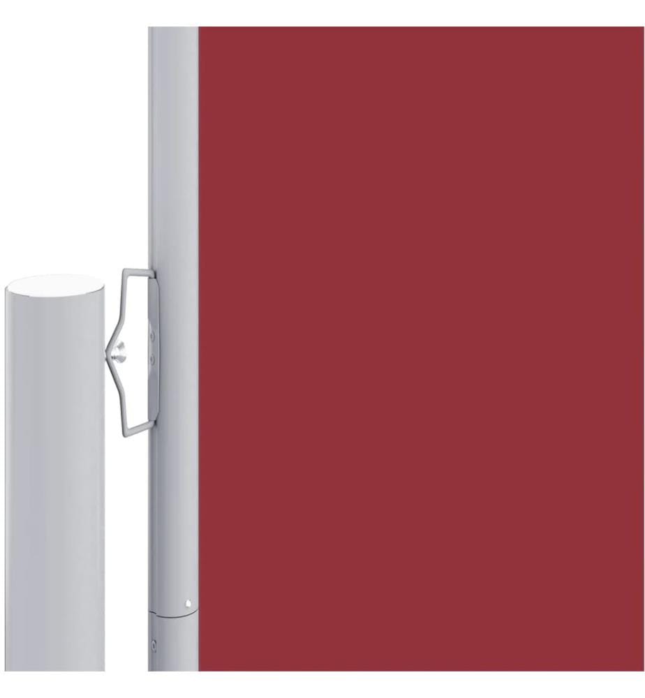 Auvent latéral rétractable Rouge 200x1200 cm