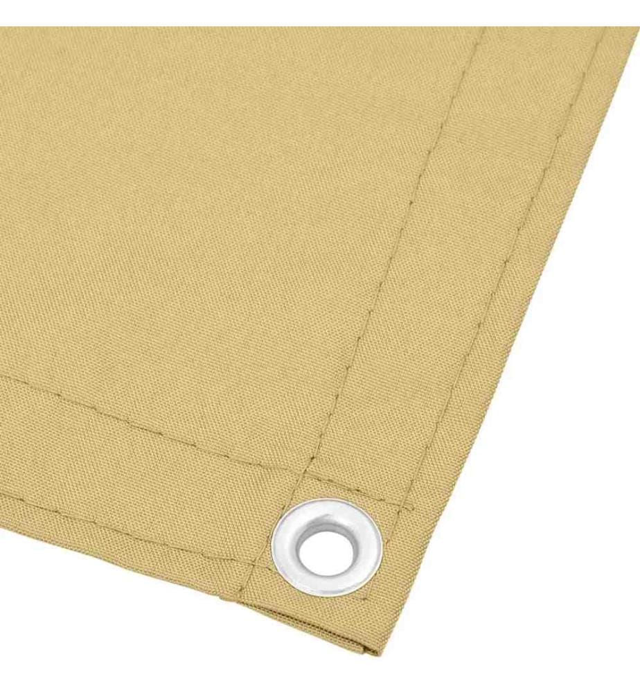 Balkon-Sichtschutz Sandfarben 90x600 cm 100% Polyester-Oxford