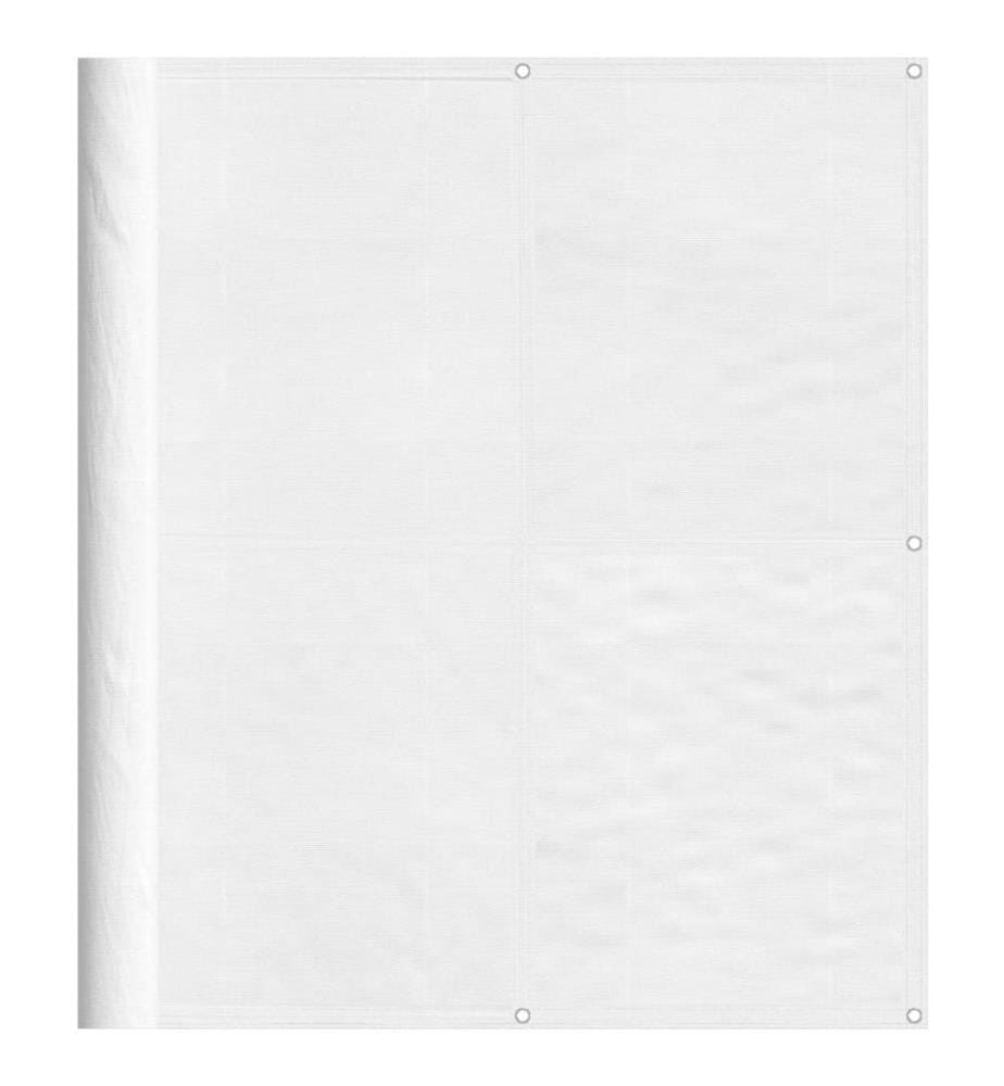 Balkon-Sichtschutz Weiss 120x800 cm 100 % Polyester-Oxford