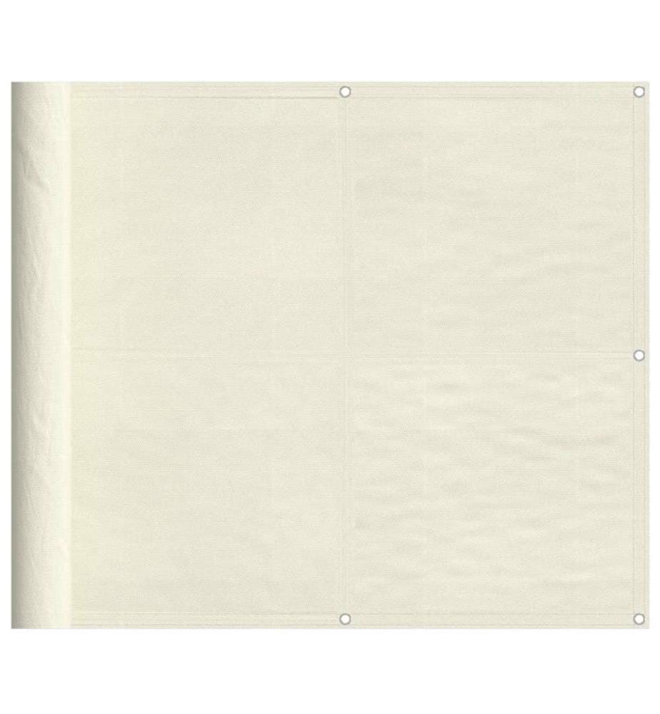 Balkon-Sichtschutz Creme 90x1000 cm 100 % Polyester-Oxford