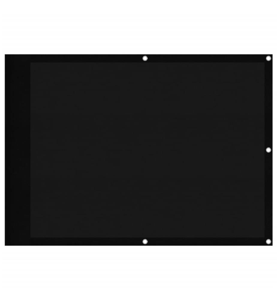 Balkon-Sichtschutz Schwarz 75x1000 cm 100 % Polyester-Oxford