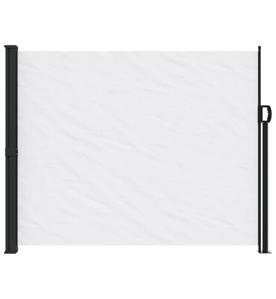 Seitenmarkise Ausziehbar Weiss 170x300 cm