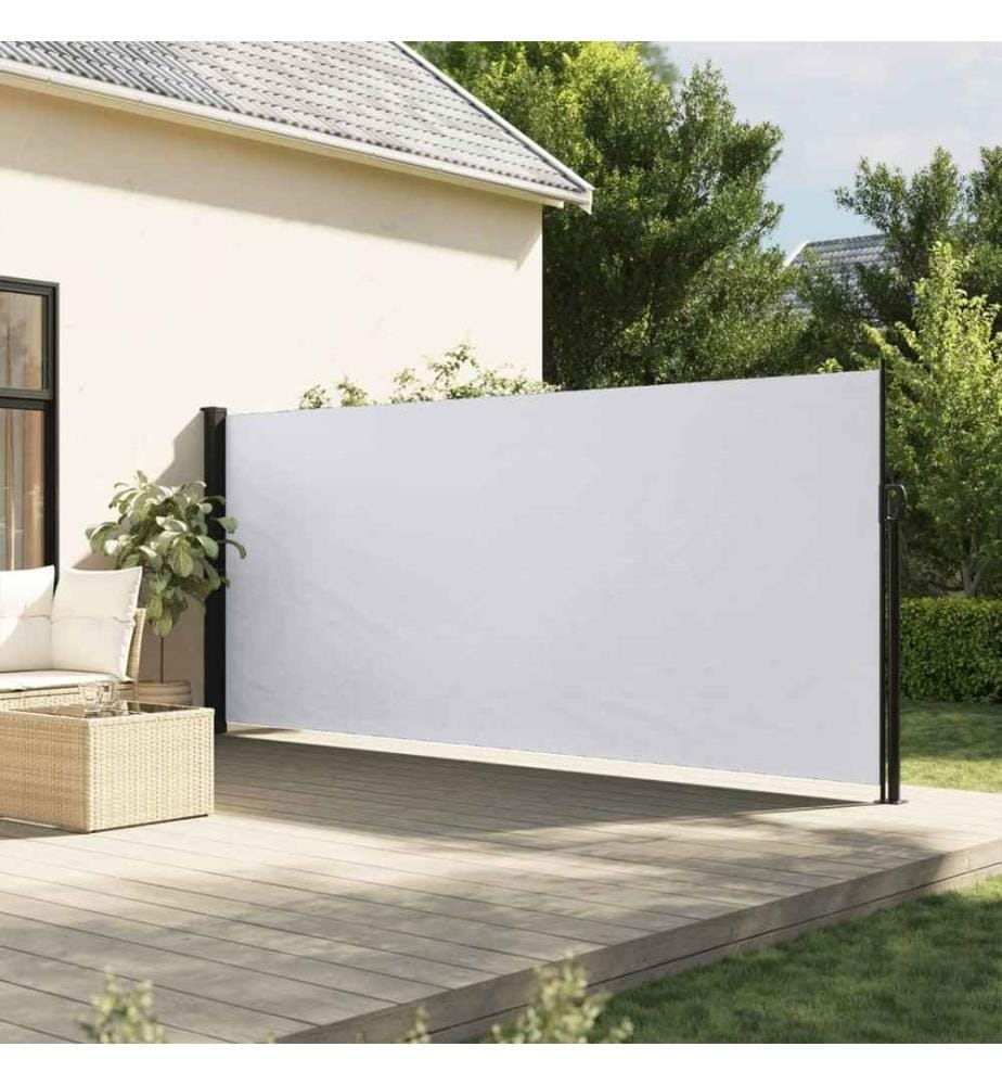 Seitenmarkise Ausziehbar Weiss 180x600 cm