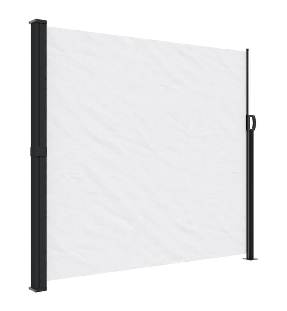 Seitenmarkise Ausziehbar Weiss 180x600 cm