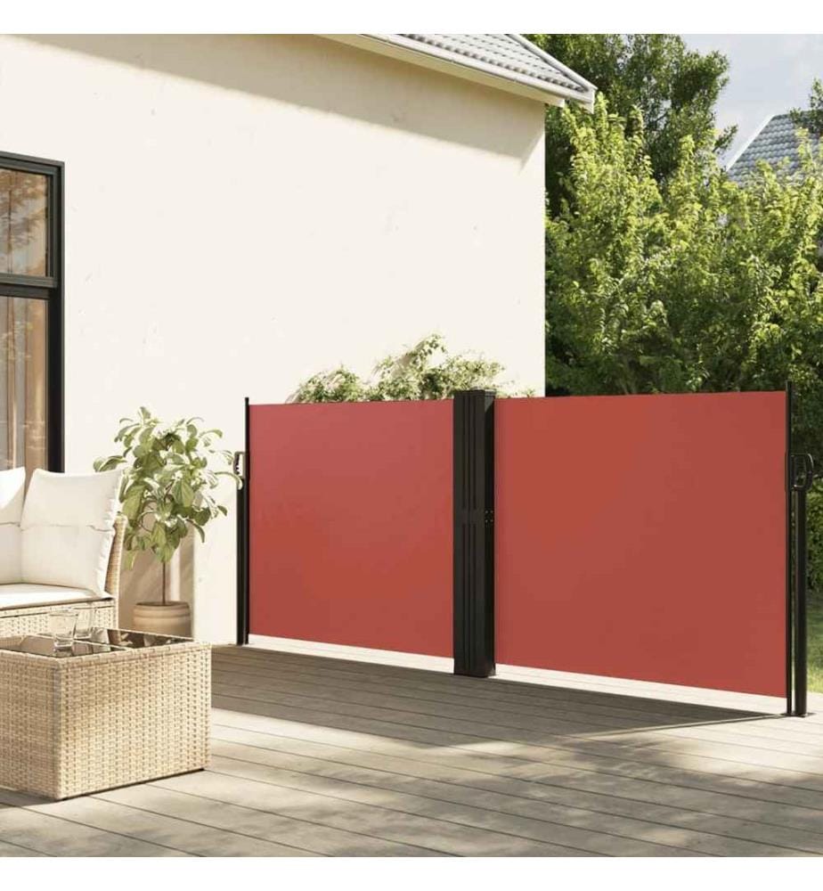 Auvent latéral rétractable terre cuite 120x600 cm