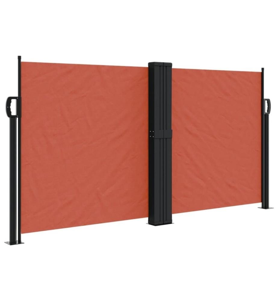 Auvent latéral rétractable terre cuite 120x600 cm