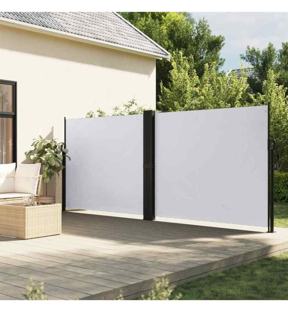 Seitenmarkise Ausziehbar Weiss 160x600 cm