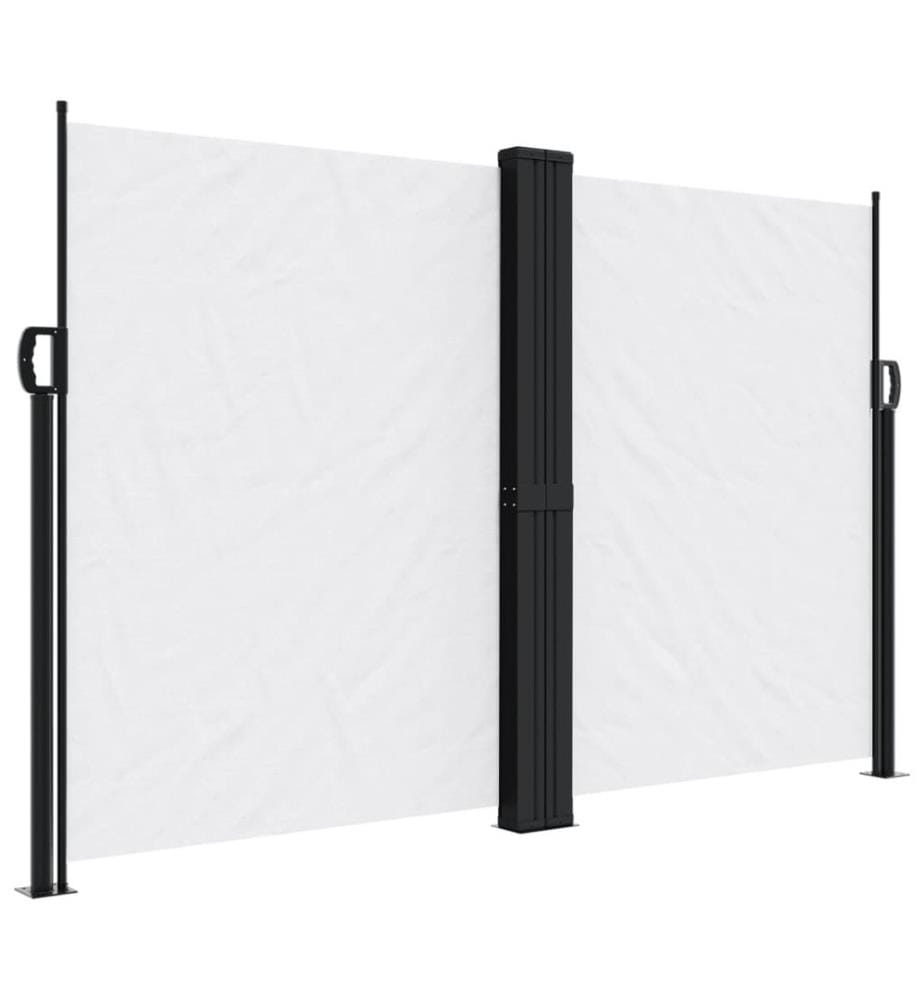 Seitenmarkise Ausziehbar Weiss 160x600 cm