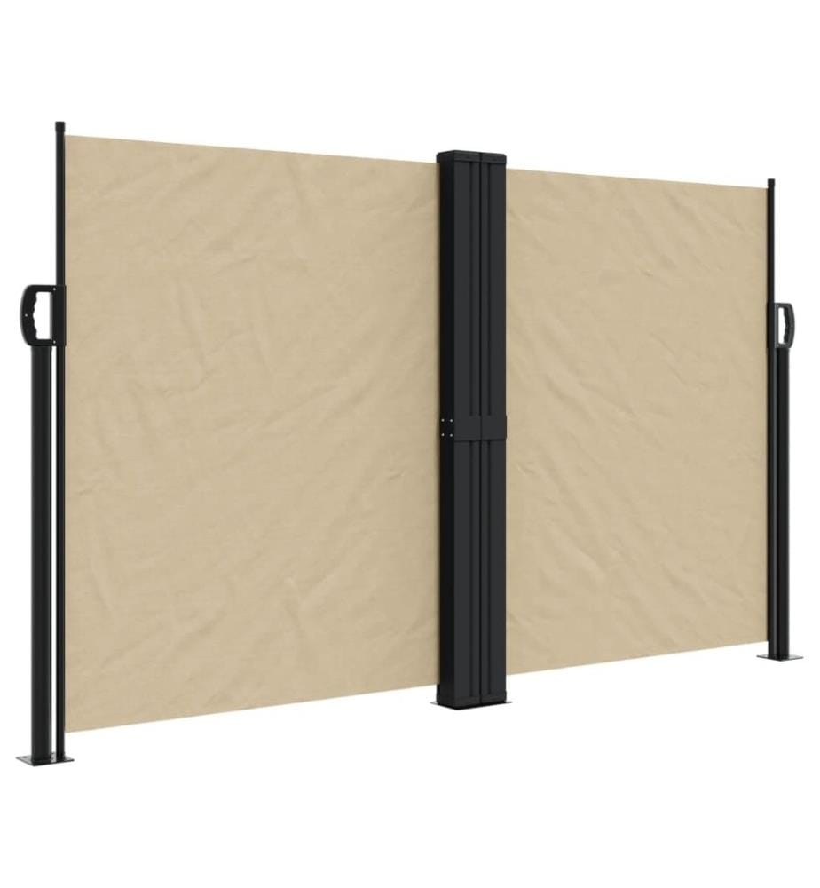 Seitenmarkise Ausziehbar Beige 140x1200 cm