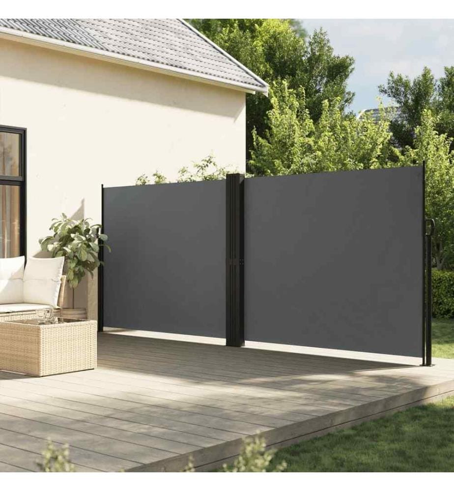 Seitenmarkise Ausziehbar Anthrazit 160x1200 cm