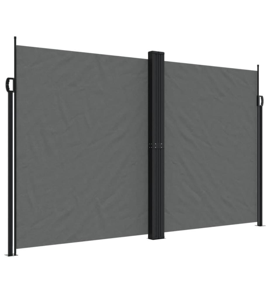 Auvent latéral rétractable anthracite 200x600 cm