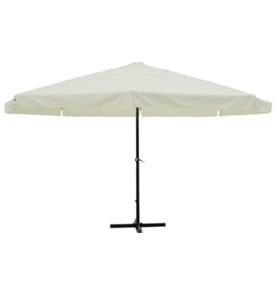 Sonnenschirm Weiss Aluminium 500 cm