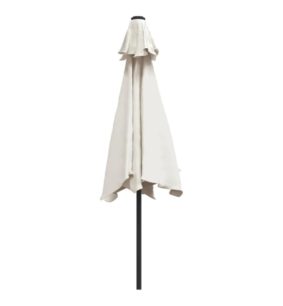 Sonnenschirm Strandschirm Sonnenschutz Garten Schirm Sandweiss 3m