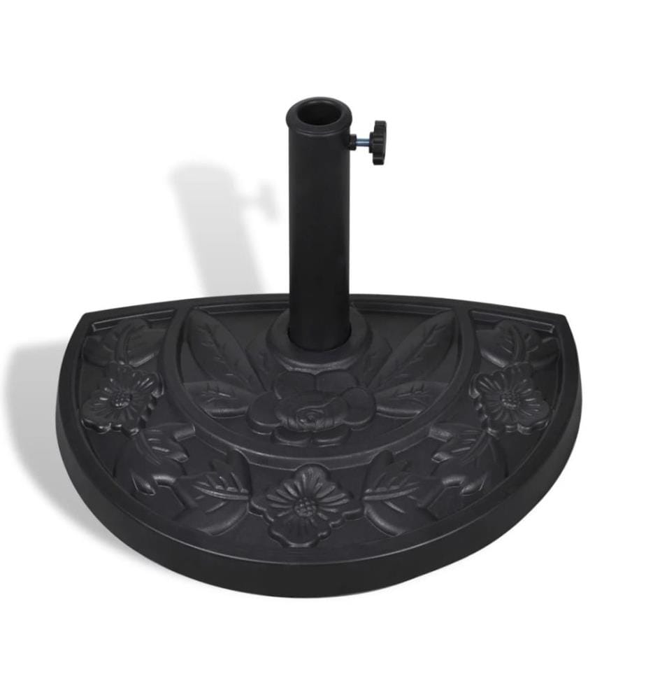 Socle de parasol demi-rond Résine