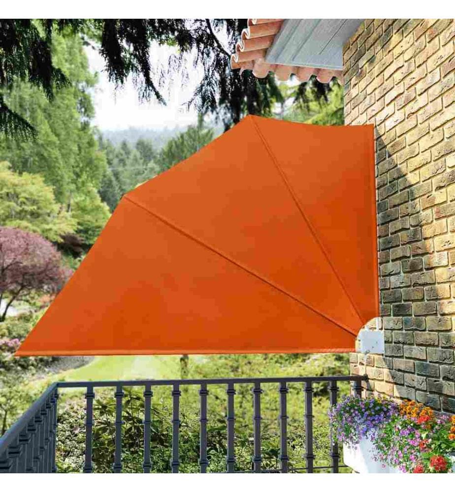 Auvent latéral pliable de balcon Terre cuite 160x240 cm