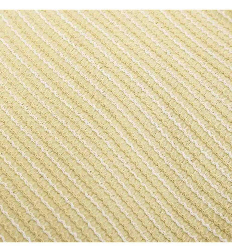Sonnensegel HDPE Quadratisch 3,6x3,6 m Beige