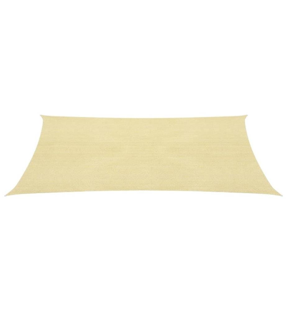 Parasol en PEHD rectangulaire 2x4 m Beige