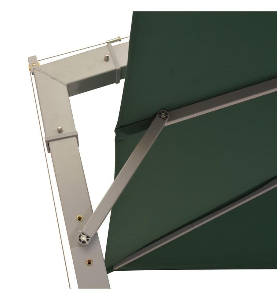 Ampelschirm 300x300 cm Grün Aluminium-Mast