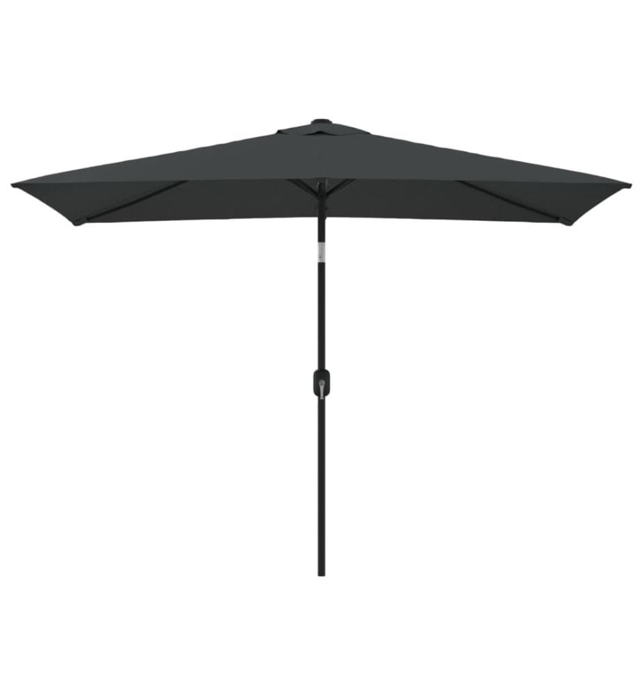 Sonnenschirm mit Metall-Mast 300 x 200 cm Anthrazit